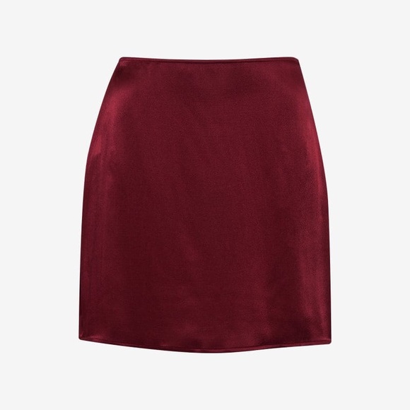 Rumored Kerrigan Mini Skirt Merlot - 12 - Picture 4 of 4